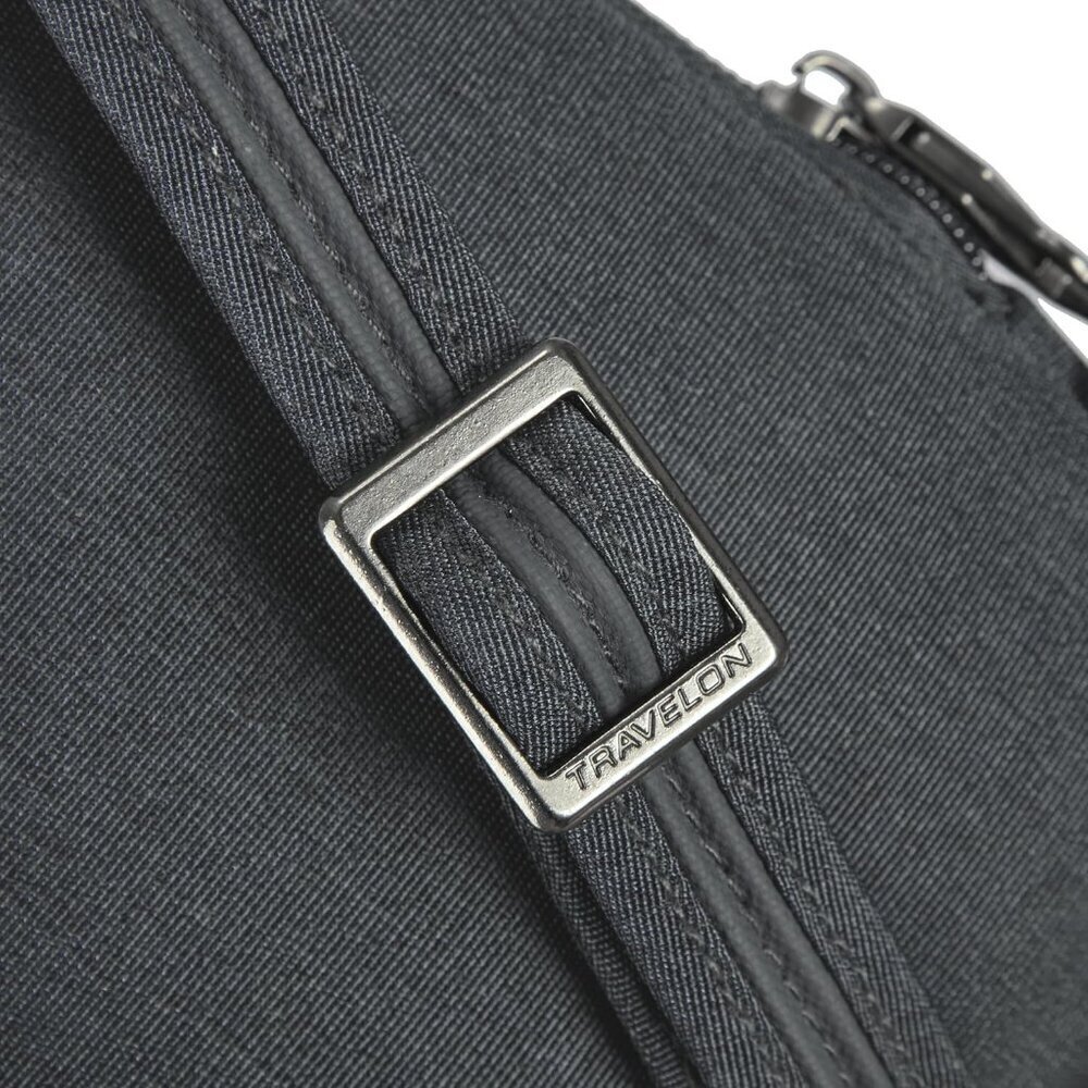 Women's Gray Heather Polyester Anti-Theft Metro Stadium Mini Imported Zipper - Picture 11 of 14